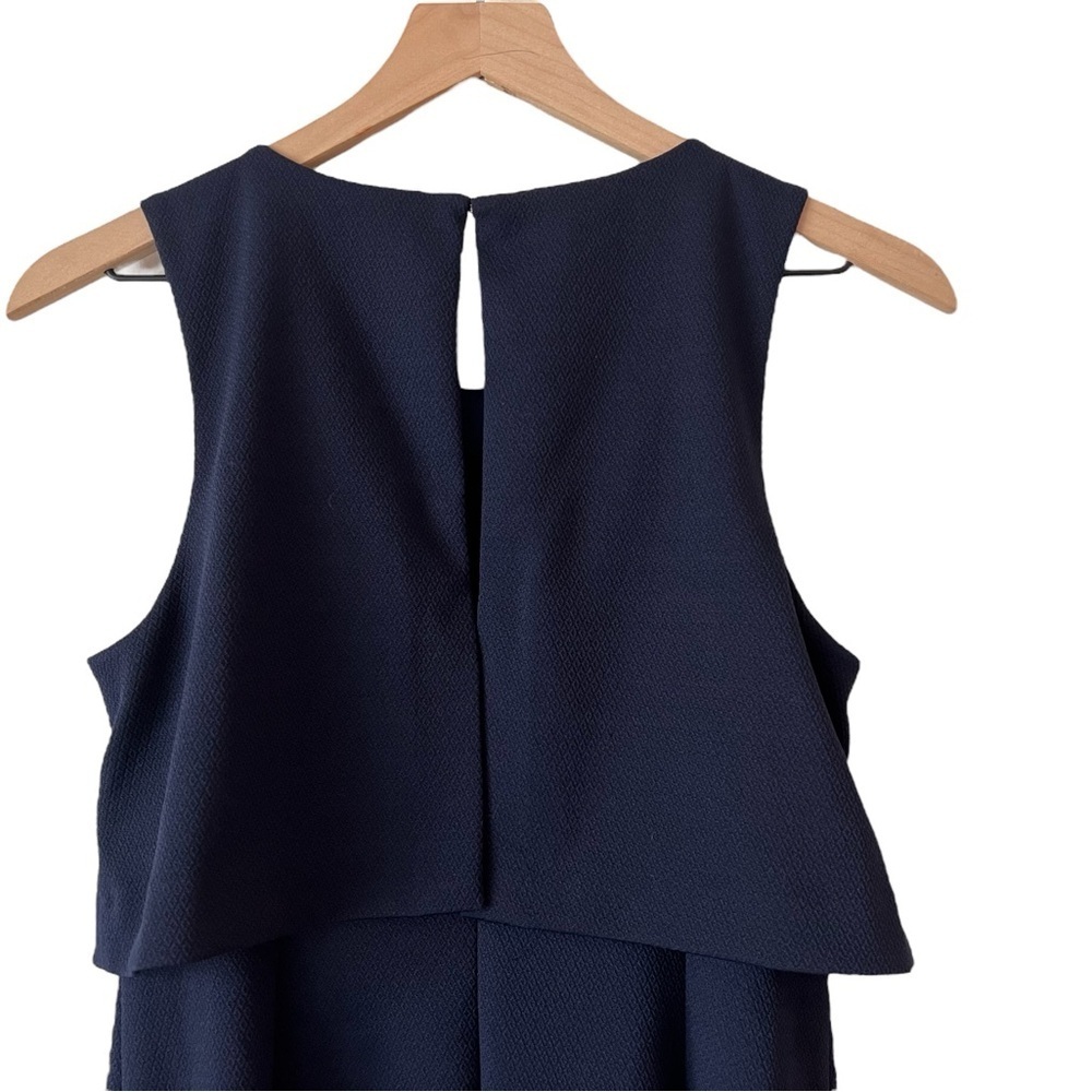 Trina Turk Navy Shalay Ponte Textured Dress Size 6 - Picture 9 of 10